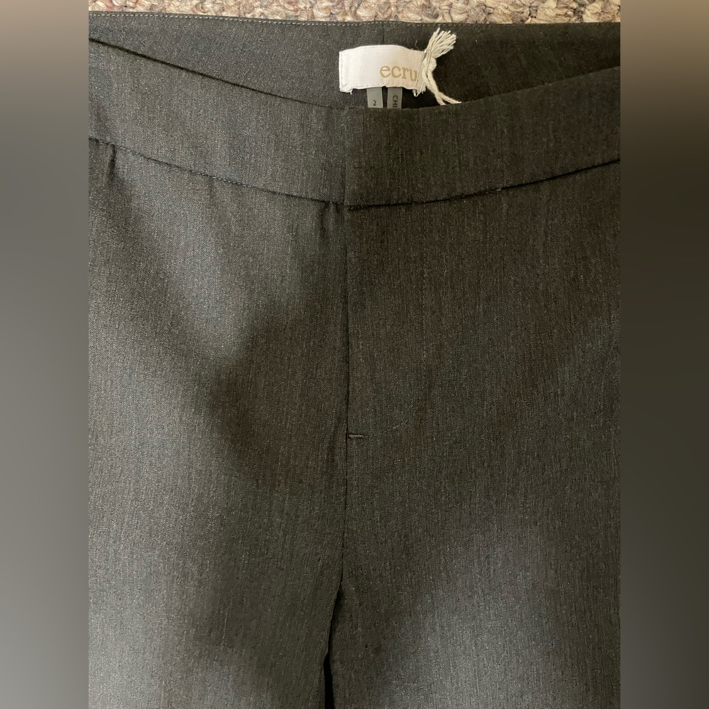 NWOT Ecru Dark Gray Trousers - Picture 2 of 8